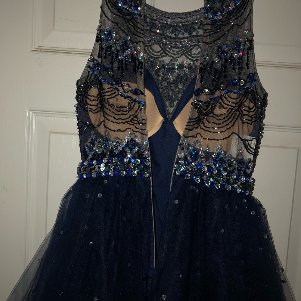 Mori Lee Sticks and Stones Short Formal Dress - Picture 6 of 7
